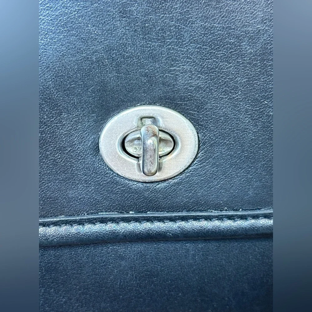 Vintage Coach 9870 Court bag black nickel hardware Costa Rica Y2K 2000s purse - Picture 11 of 14